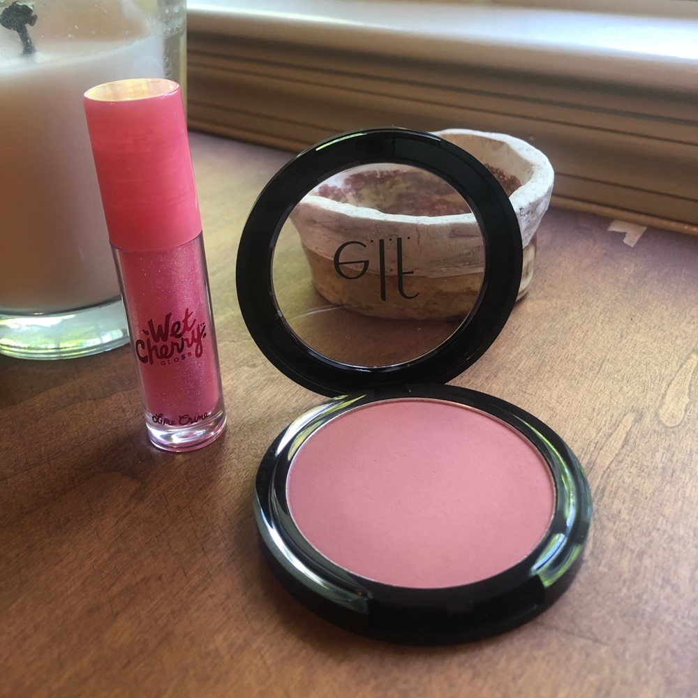 Lime Crime Juicy Gloss and Elf Blush BUNDLE